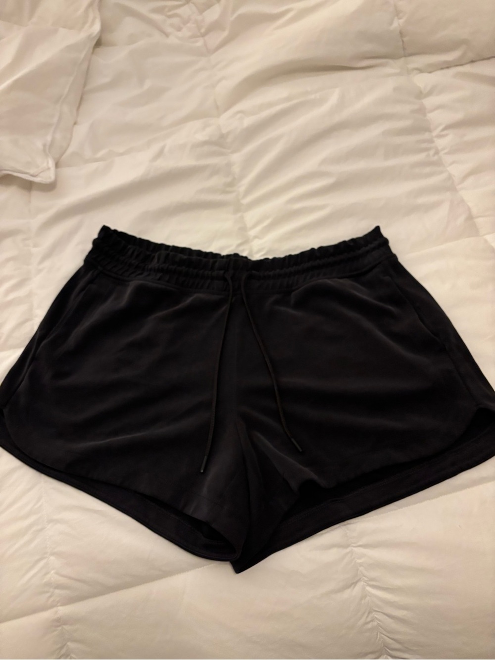 Athleta Black Women's Relaxed Drawstring Athletic Shorts
